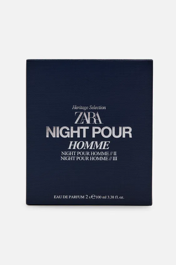 ست دوتایی عطر مردانه زارا NIGHT POUR HOMME II + III 100ML